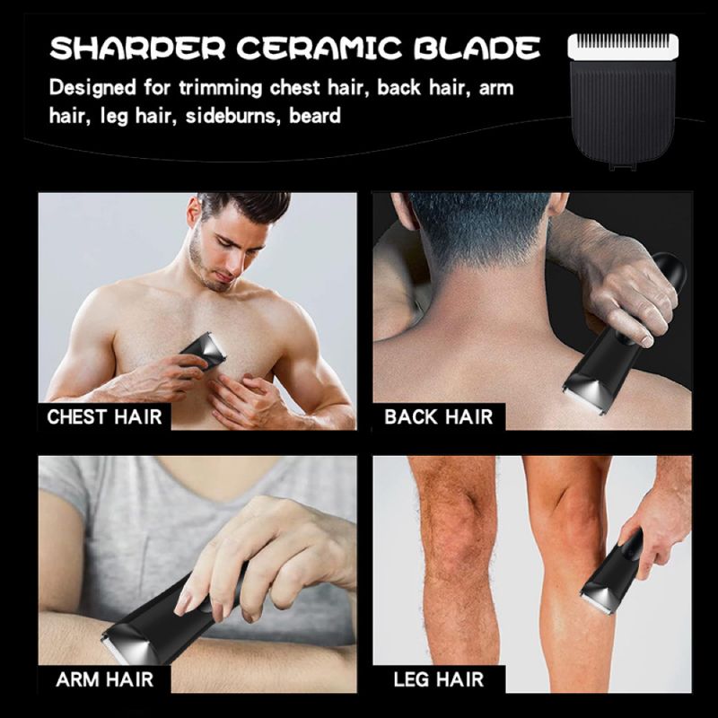 Electric Intimate Groin & Body Hair Trimmer Kit